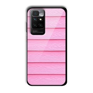 Pink Waves Customized Printed Glass Back Cover for Redmi 10 Prime