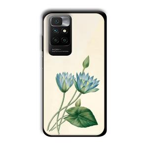 Flowers Customized Printed Glass Back Cover for Redmi 10 Prime