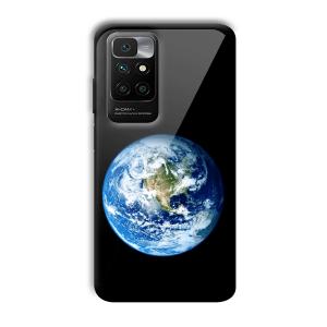 Floating Earth Customized Printed Glass Back Cover for Redmi 10 Prime