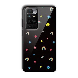 Multi Object Customized Printed Glass Back Cover for Redmi 10 Prime