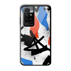 Abstract Graffiti Customized Printed Glass Back Cover for Redmi 10 Prime