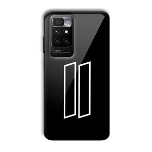 2 Stripes Customized Printed Glass Back Cover for Redmi 10 Prime