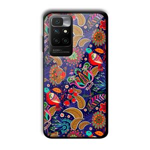 Animal Sketches Customized Printed Glass Back Cover for Redmi 10 Prime