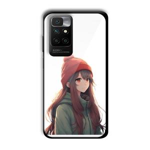 Little Girl Customized Printed Glass Back Cover for Redmi 10 Prime