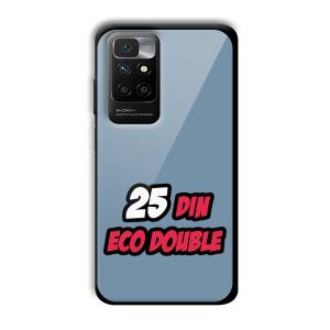 25 Din Customized Printed Glass Back Cover for Redmi 10 Prime