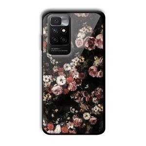 Flowers Customized Printed Glass Back Cover for Redmi 10 Prime