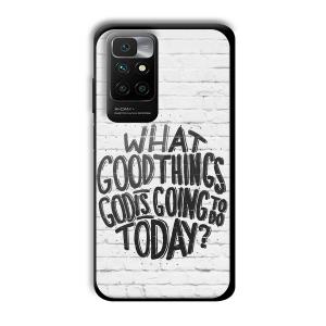 Good Thinks Customized Printed Glass Back Cover for Redmi 10 Prime