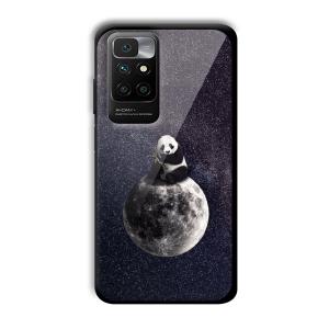 Astronaut Panda Customized Printed Glass Back Cover for Redmi 10 Prime