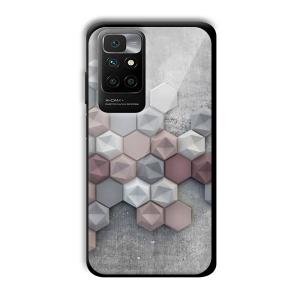 Blocks of Grey Customized Printed Glass Back Cover for Redmi 10 Prime