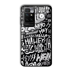 Hello Customized Printed Glass Back Cover for Redmi 10 Prime