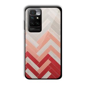 Light Red Customized Printed Glass Back Cover for Redmi 10 Prime