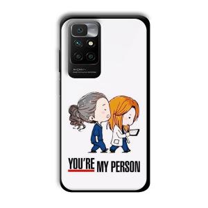 You are my person Customized Printed Glass Back Cover for Redmi 10 Prime