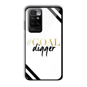 Goal Digger Customized Printed Glass Back Cover for Redmi 10 Prime