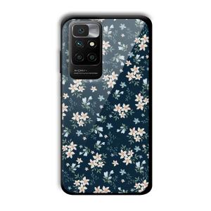 Little Flowers Customized Printed Glass Back Cover for Redmi 10 Prime
