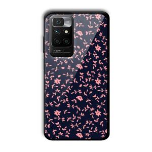 Little Pink Petals Customized Printed Glass Back Cover for Redmi 10 Prime