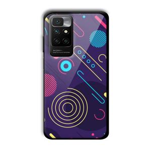 Purple Music Customized Printed Glass Back Cover for Redmi 10 Prime