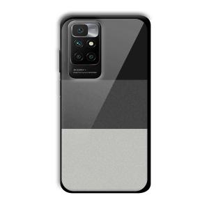 Shades of Grey Customized Printed Glass Back Cover for Redmi 10 Prime