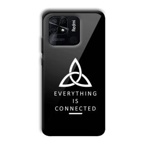 Everything is Connected Customized Printed Glass Back Cover for Xiaomi Redmi 10