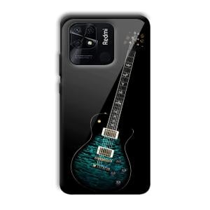 Neon Guitar Customized Printed Glass Back Cover for Xiaomi Redmi 10