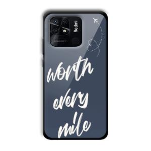 Worth Every Mile Customized Printed Glass Back Cover for Xiaomi