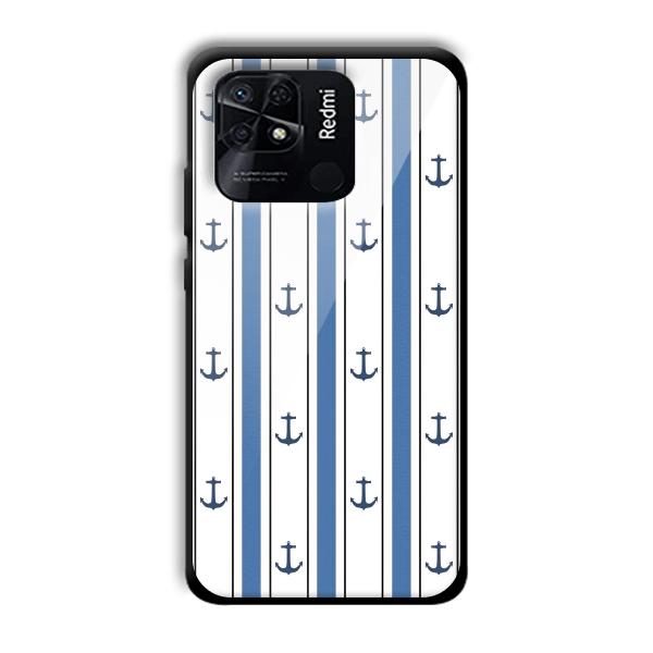 Sailor Anchors Customized Printed Glass Back Cover for Xiaomi Redmi 10