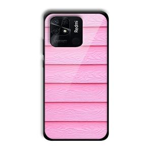 Pink Waves Customized Printed Glass Back Cover for Xiaomi Redmi 10