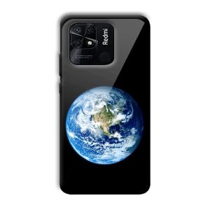 Floating Earth Customized Printed Glass Back Cover for Xiaomi Redmi 10