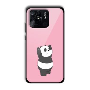 Pink Panda Customized Printed Glass Back Cover for Xiaomi