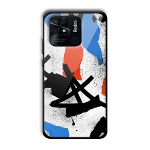 Abstract Graffiti Customized Printed Glass Back Cover for Xiaomi Redmi 10