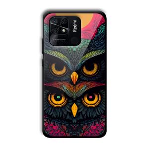 2 Owls Customized Printed Glass Back Cover for Xiaomi Redmi 10