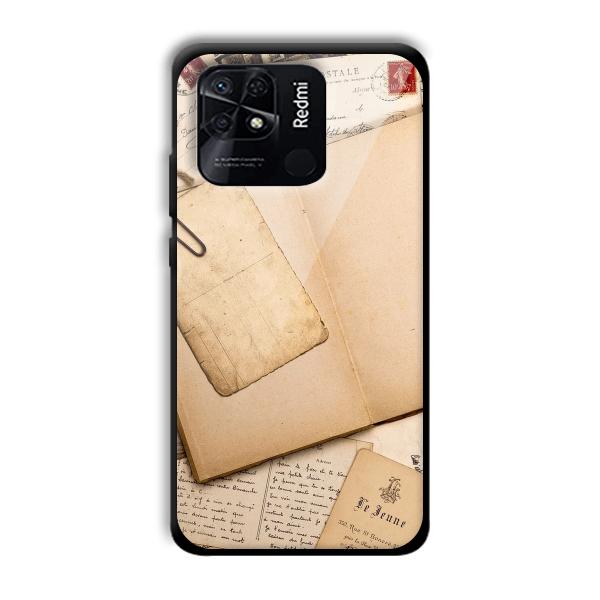 Journal Entry Customized Printed Glass Back Cover for Xiaomi Redmi 10
