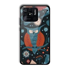 Blue Owl Customized Printed Glass Back Cover for Xiaomi Redmi 10