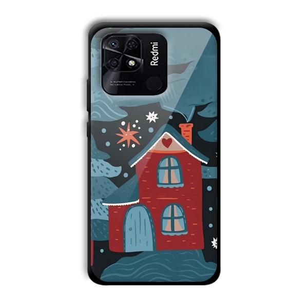 Red House Customized Printed Glass Back Cover for Xiaomi Redmi 10