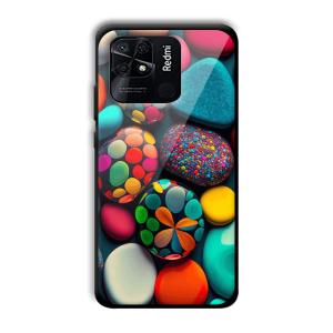 Colored Pebbles Customized Printed Glass Back Cover for Xiaomi Redmi 10