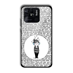 Bla Bla Customized Printed Glass Back Cover for Xiaomi