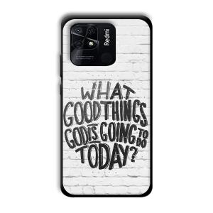 Good Thinks Customized Printed Glass Back Cover for Xiaomi Redmi 10