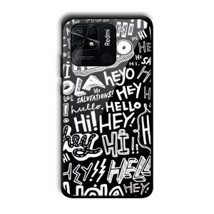 Hello Customized Printed Glass Back Cover for Xiaomi