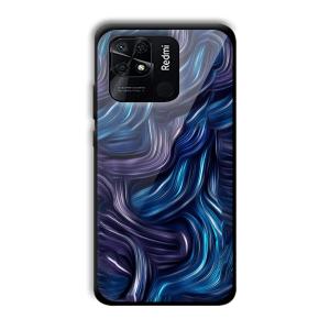 Blue Waves Customized Printed Glass Back Cover for Xiaomi