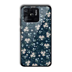 Little Flowers Customized Printed Glass Back Cover for Xiaomi Redmi 10