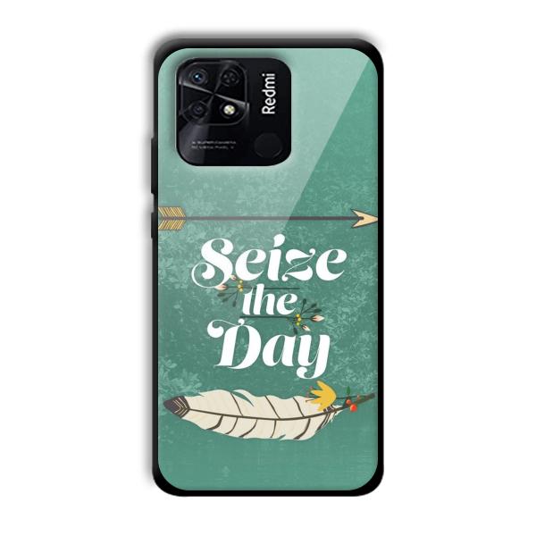 Seize the Day Customized Printed Glass Back Cover for Xiaomi Redmi 10