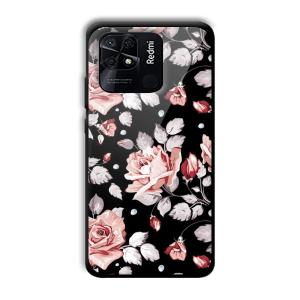 Flowery Design Customized Printed Glass Back Cover for Xiaomi Redmi 10