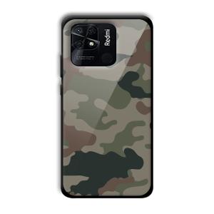 Green Camo Customized Printed Glass Back Cover for Xiaomi