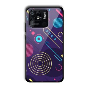 Purple Music Customized Printed Glass Back Cover for Xiaomi Redmi 10