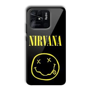 Nirvana Emoji Customized Printed Glass Back Cover for Xiaomi Redmi 10
