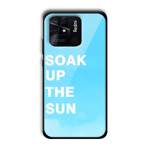 Soak Up The Sun Customized Printed Glass Back Cover for Xiaomi Redmi 10