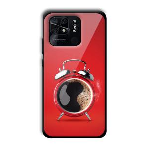 Morning Coffee Customized Printed Glass Back Cover for Xiaomi Redmi 10