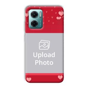 Red Pink  Customized Printed Back Cover for Xiaomi Redmi 11 Prime 5G