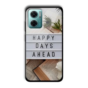 Happy Days Ahead Customized Printed Glass Back Cover for Xiaomi Redmi 11 Prime 5G