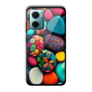 Colored Pebbles Customized Printed Glass Back Cover for Xiaomi Redmi 11 Prime 5G