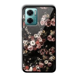 Flowers Customized Printed Glass Back Cover for Xiaomi Redmi 11 Prime 5G